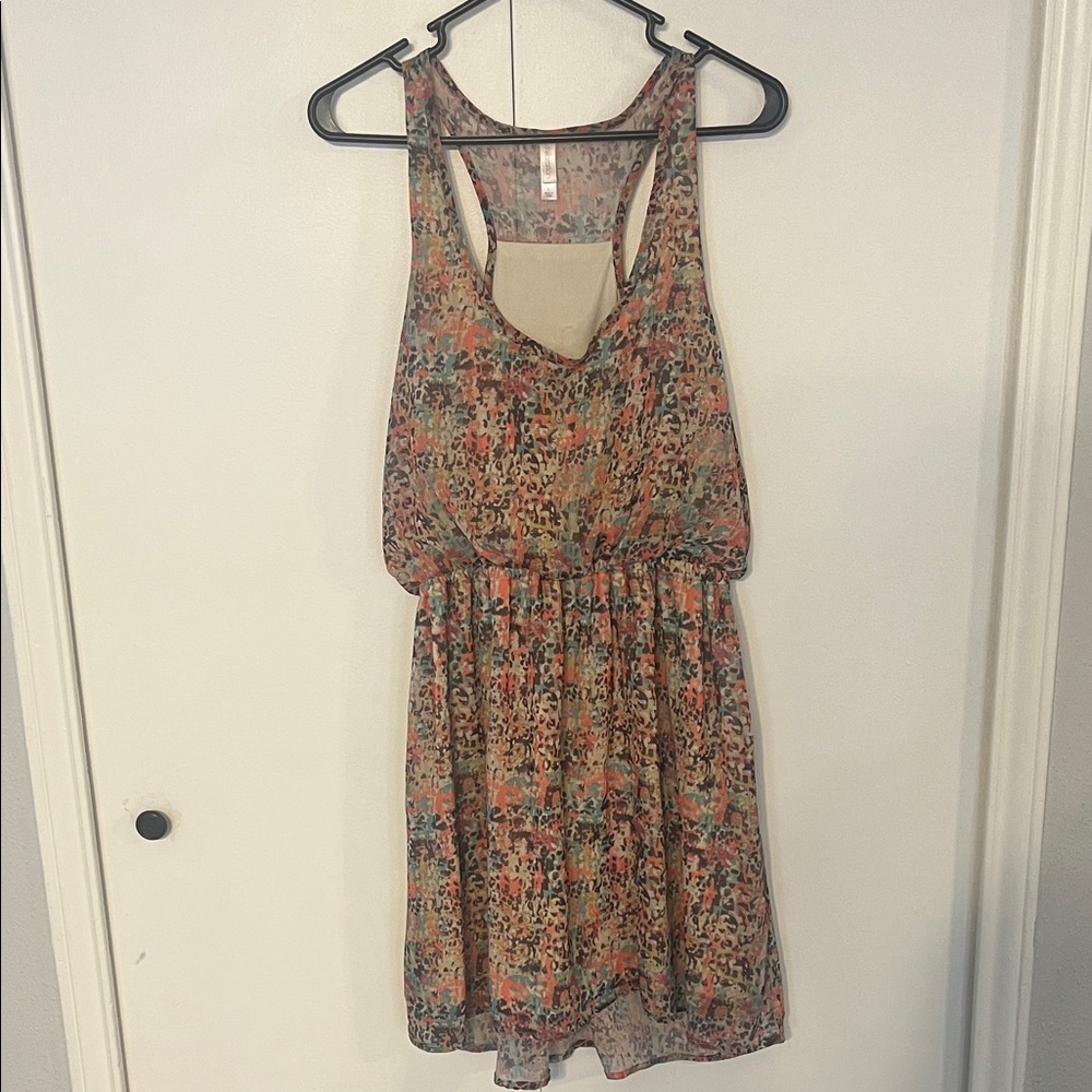 Xhilaration Multicolor Backless Dress